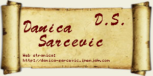 Danica Šarčević vizit kartica